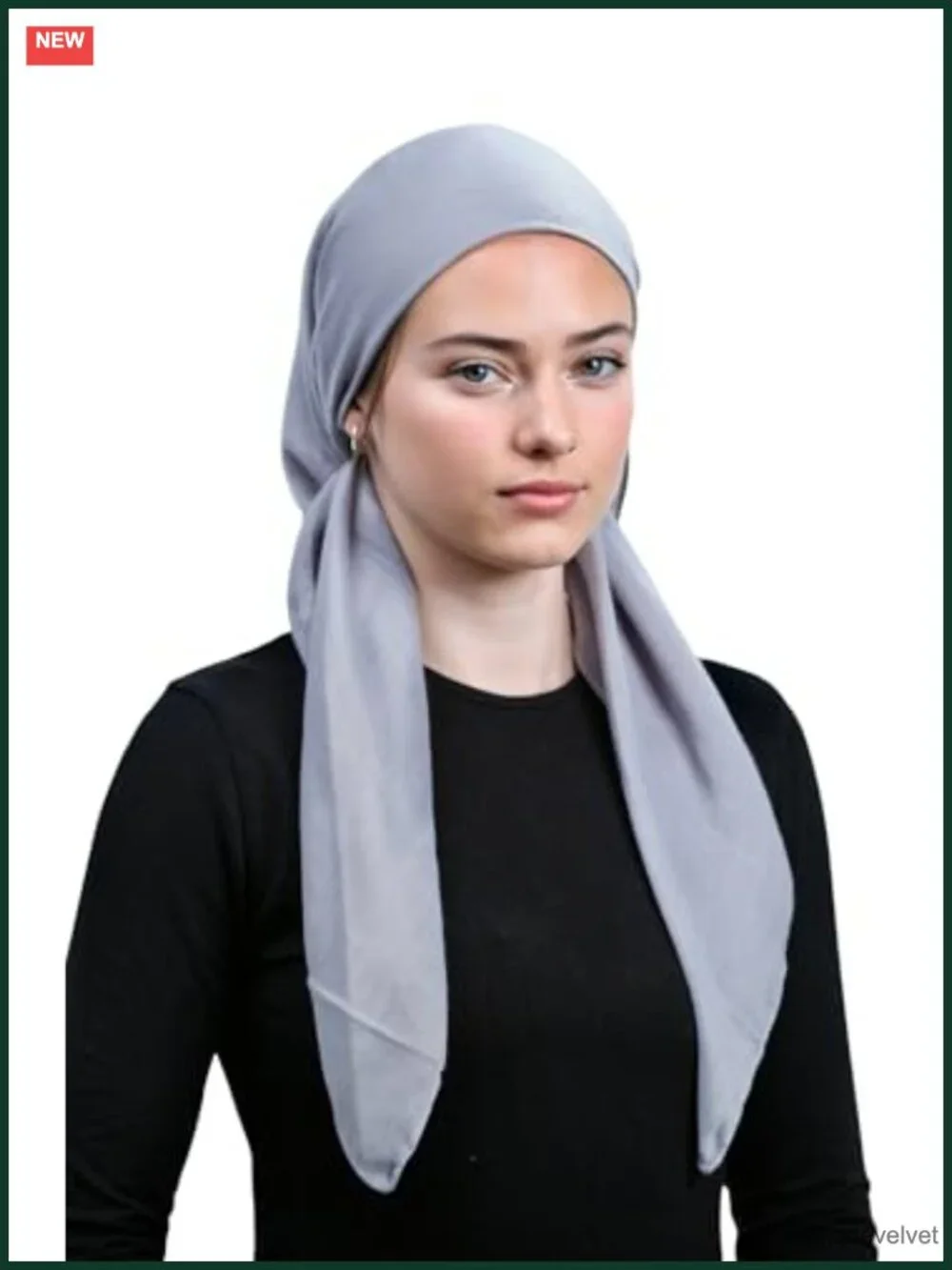 Lightweight Cotton Viscose Square Head & Neck Scarf Non-Wrinkle Hair Covering